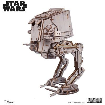 Ugears Mechanisches 3D-Puzzle aus Holz Star Wars AT-ST-Läufer Ugears Mechanisches 3D-Puzzle aus Holz Star Wars AT-ST-Läufer