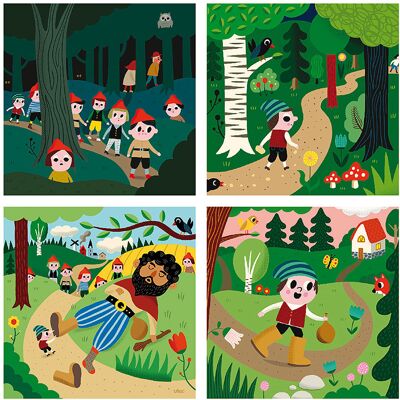 Vilac Holzpuzzle Über Däumelinchen 4 in 1 Vilac Holzpuzzle Über Däumelinchen 4 in 1