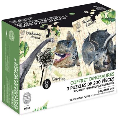 Vilac 3 Puzzle Dinosaurier 200 Stück Museum Vilac 3 Puzzle Dinosaurier 200 Stück Museum