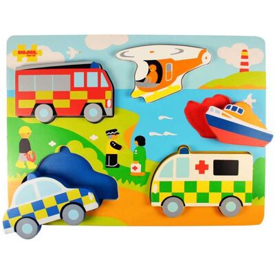 Bigjigs Toys Einlegepuzzle Retter Bigjigs Toys Einlegepuzzle Retter