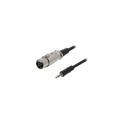 Deltaco XLR-2000 - Audiokabel - XLR3 auf 4-poliger Minijack - 1,5m - Schwarz Deltaco XLR-2000 - Audiokabel - XLR3 auf 4-poliger Minijack - 1,5m - Schwarz