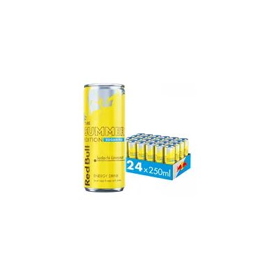Red Bull 24x Energy Drink, 250 ml, Summer Edition Zuckerfrei (Sudachi Lime) Red Bull 24x Energy Drink, 250 ml, Summer Edition Zuckerfrei (Sudachi Lime)