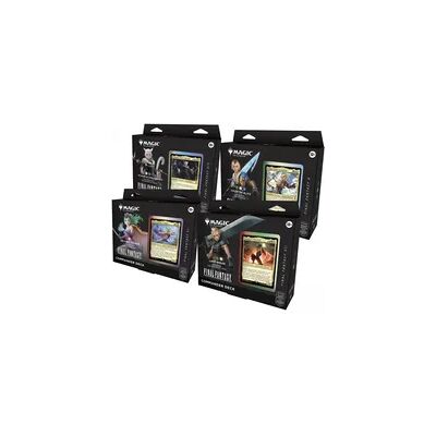 Magic: The Gathering Final Fantasy Commander Deck - Set Of 4 Magic: The Gathering Final Fantasy Commander Deck - Set Of 4