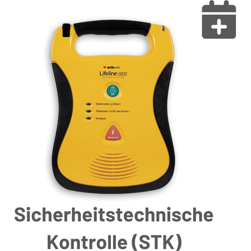 Brandschutzzentrale Sicherheitstechnische Kontrolle (STK) für Defibtech Defibrillatoren - postalisch Image