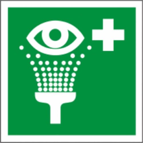 Abtec Rettungsschild mit Symbol Augenspüleinrichtung nach ISO 7010 Image