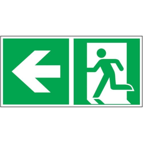 Abtec Rettungswegschild mit Pfeil links Image