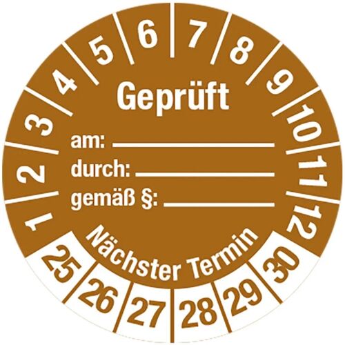 Prüfplakette - Geprüft am-Nächster Termin - 75Stk Image