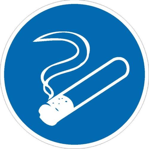 Abtec Gebotsschild als Symbol Rauchen gestattet Image