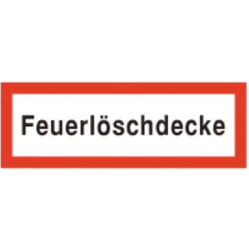 Brandschutzschild als Text Feuerlöschdecke Image