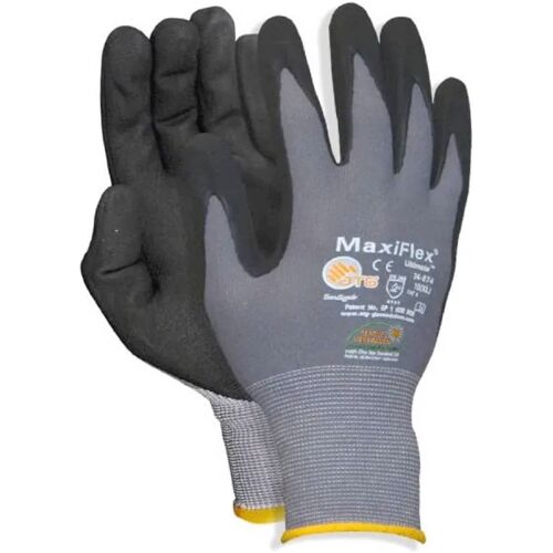 ATG Nylon-Strickhandschuhe Nitril/PU-Foam-Beschichtung, atmungsaktiv, Kategorie II, Gr. 10, VE = 12 Paar Image