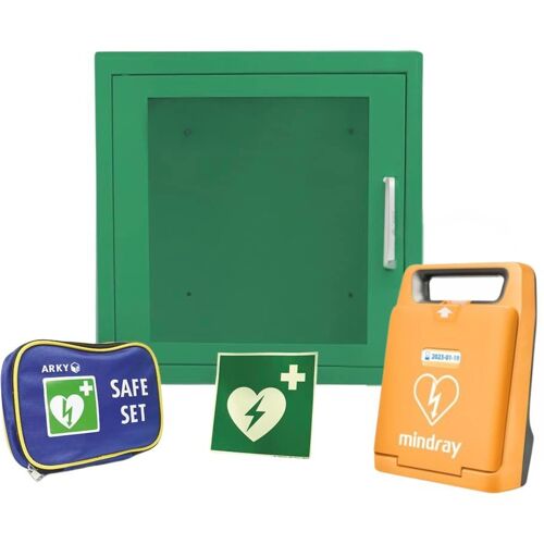 Mindray - Beneheart C1A Defibrillator - vollautomatischer Erste-Hilfe Defibrillator + ARKY Innenschrank + Safeset Image