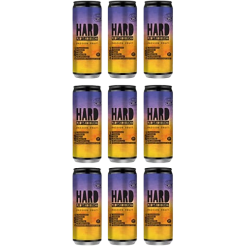 Rudys Brewing Co. 9x Rudy's Kombucha - Hard Kombucha Passion Fruit - alkoholhaltiger Kombucha