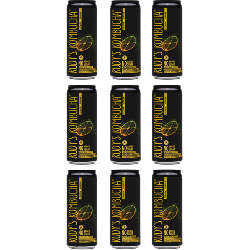 Rudys Brewing Co. 9x Rudy's Kombucha - Lemon & Ginger