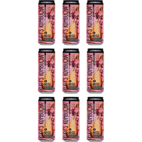 Rudys Brewing Co. 9x Rudy's Kombucha - Pear & Fireweed