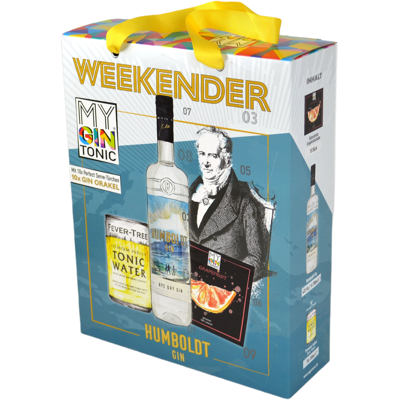 METMA MyGinTonic WEEKENDER Box Humboldt (1x Humboldt Gin + 10x Fever Tree Indian Tonic Water) METMA MyGinTonic WEEKENDER Box Humboldt (1x Humboldt Gin + 10x Fever Tree Indian Tonic Water)