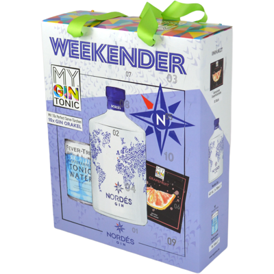 METMA MyGinTonic WEEKENDER Box Nordés (1x Nordés Gin + 10x Fever Tree Mediterranean Tonic Water) METMA MyGinTonic WEEKENDER Box Nordés (1x Nordés Gin + 10x Fever Tree Mediterranean Tonic Water)