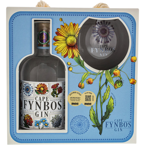 Cape Fynbos Gin Geschenkset (1x Gin + 1x Glas)