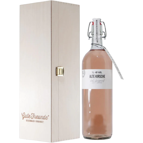 Birkenhof Brennerei Birkenhof Alte Kirsche Obstbrand mit Geschenk-Holzkiste