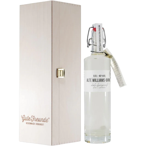 Birkenhof Brennerei Birkenhof Alte Williams Obstbrand mit Geschenk-Holzkiste