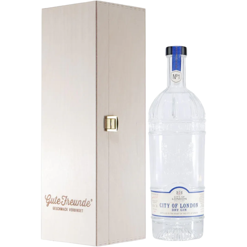 City of London Distillery City of London Dry Gin No.1 mit Geschenk-Holzkiste