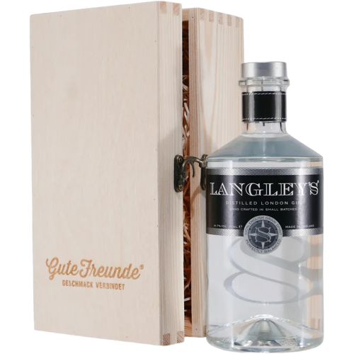 Langley Distillery Langley's No. 8 Distilled London Gin mit Geschenk-Holzkiste
