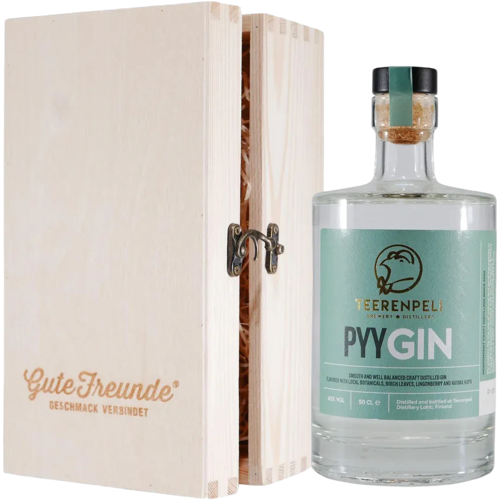Teerenpeli Pyy Gin mit Geschenk-Holzkiste