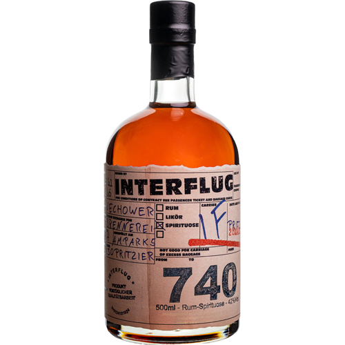 Schwechower Obstbrennerei Interflug 740 Rum-Spirituose 0.5l (42%Vol)