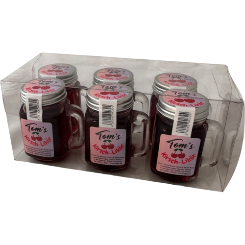 Tom's Fin Gin 44 Tom´s Henkelmännchen SIXPACK Kirsch-Likör