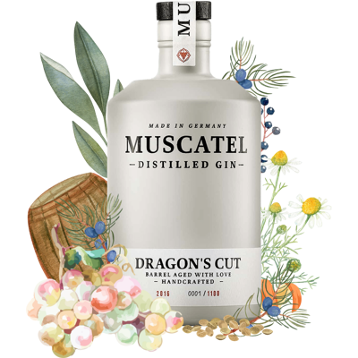 Muscatel Dragon's Cut - Barrel Aged Gin Muscatel Dragon's Cut - Barrel Aged Gin