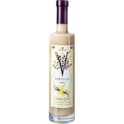 Lamela Vanicello Crema - Sahnelikör mit Zitrone & Vanille Lamela Vanicello Crema - Sahnelikör mit Zitrone & Vanille