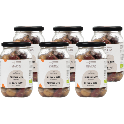 DELINIO 6x Bio Oliven Mix mariniert