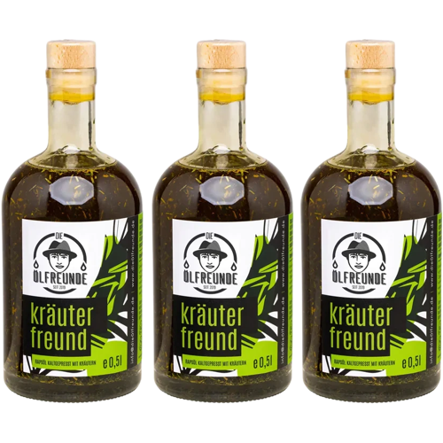 Die Ölfreunde Kräuterfreund Vorratspack (3x Rapsöl mit Kräutern)