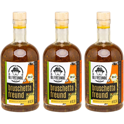 Die Ölfreunde Bio Bruschettafreund Vorratspack (3x Rapsöl mit Gewürzen) Die Ölfreunde Bio Bruschettafreund Vorratspack (3x Rapsöl mit Gewürzen)