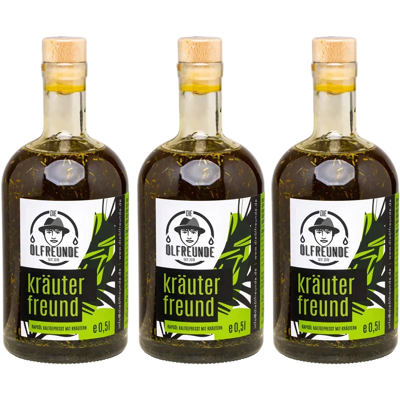 Die Ölfreunde Kräuterfreund Vorratspack (3x Rapsöl mit Kräutern) Die Ölfreunde Kräuterfreund Vorratspack (3x Rapsöl mit Kräutern)