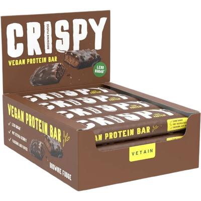 12er Pack Vetain CRISPY Vegan Protein Bar Brownie 12er Pack Vetain CRISPY Vegan Protein Bar Brownie