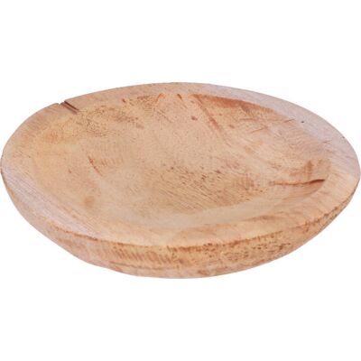 Excellent Houseware Wood Bowl Round 19X4CM TEAK WOOD Excellent Houseware Wood Bowl Round 19X4CM TEAK WOOD