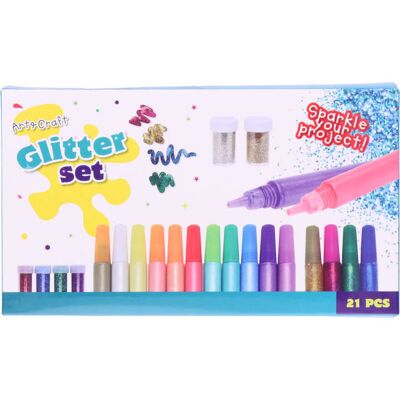 Tormino Bastel-Glitterset - 21-tlg. Mehrfarbig Tormino Bastel-Glitterset - 21-tlg. Mehrfarbig