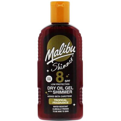 Malibu Dry Oil Shimmer Gel SPF 8 200 ml Malibu Dry Oil Shimmer Gel SPF 8 200 ml