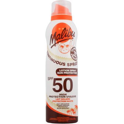 Malibu Continuous Lotion Spray SPF50 Water Resistant 175 ml Malibu Continuous Lotion Spray SPF50 Water Resistant 175 ml