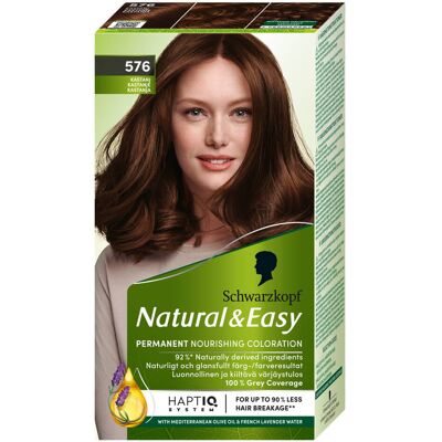 Schwarzkopf Natural & Easy 576 Kastanie - Haarfarbe Schwarzkopf Natural & Easy 576 Kastanie - Haarfarbe