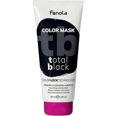 Fanola Schwarze Farbmaske - Semi-permanente Haarfarbe Fanola Schwarze Farbmaske - Semi-permanente Haarfarbe