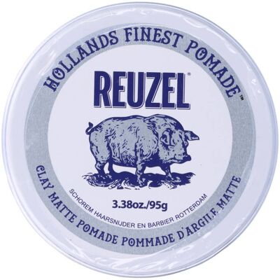 Reuzel Clay Matte Pomade - Mittlere Fixierung, Kurzes Haar - Pomade Reuzel Clay Matte Pomade - Mittlere Fixierung, Kurzes Haar - Pomade
