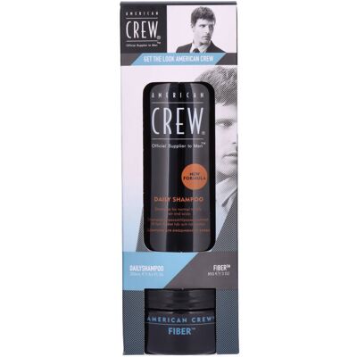 AMERICAN CREW - Get The Look (Daily Shampoo + Fiber Wax) Gift Set AMERICAN CREW - Get The Look (Daily Shampoo + Fiber Wax) Gift Set