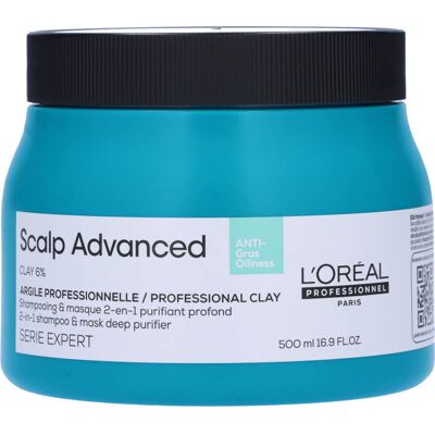 L'Oréal Professionnel - Kopfhaut-Entfetter 2-in-1 Tonerde Shampoo & Maske L'Oréal Professionnel - Kopfhaut-Entfetter 2-in-1 Tonerde Shampoo & Maske