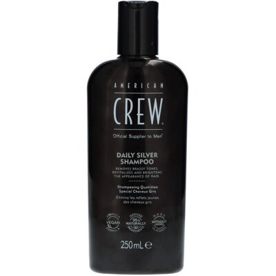 American Crew Daily Silver Shampoo - Neutralisiert Gelbnuancen in kalten Tönen - 250ml American Crew Daily Silver Shampoo - Neutralisiert Gelbnuancen in kalten Tönen - 250ml