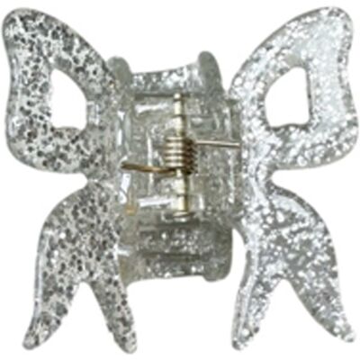 Pico Petit Arc Bow Claw Silver Glitter Pico Petit Arc Bow Claw Silver Glitter