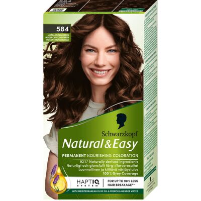 Schwarzkopf Natural & Easy 584 Mokka Suklaanruskea hiusväri - Haarfarbe Schwarzkopf Natural & Easy 584 Mokka Suklaanruskea hiusväri - Haarfarbe