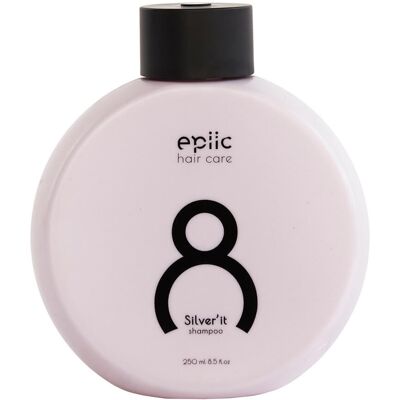 Epiic Hair Care Nr. 8 Silver'it Shampoo - Haarpflege für Blond/Gray Epiic Hair Care Nr. 8 Silver'it Shampoo - Haarpflege für Blond/Gray