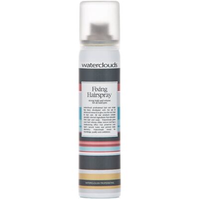 Waterclouds Haarspray - Starker Halt, Schnelltrocknend, Bürstbarer Abschluss Waterclouds Haarspray - Starker Halt, Schnelltrocknend, Bürstbarer Abschluss