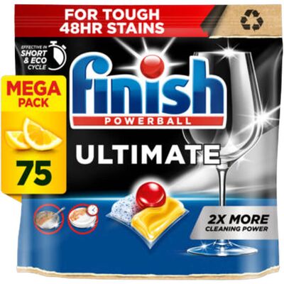 Neophos Finish Finish Ultimate Deep Clean & Shine Dishwasher Tablets Lemon (Pack 75) 75 stk. Neophos Finish Finish Ultimate Deep Clean & Shine Dishwasher Tablets Lemon (Pack 75) 75 stk.